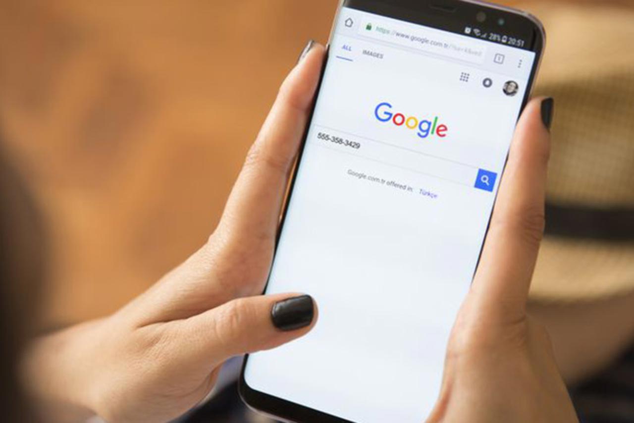 Google photo search with phone