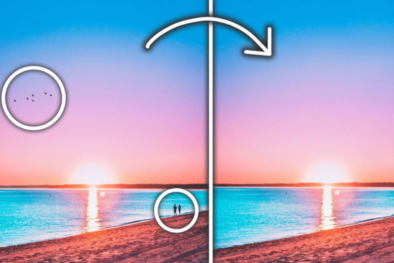 Remove unwanted elements from the photo