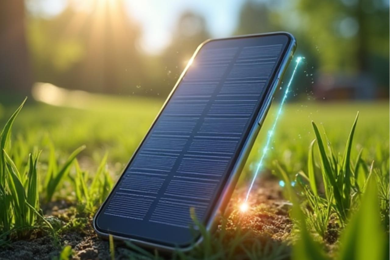 Charging smartphones with solar energy
