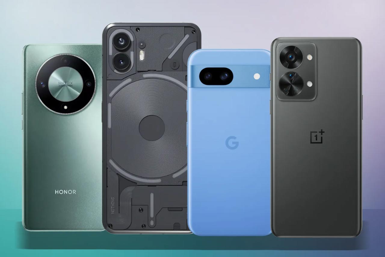 Flagship and mid-range phones in 2025