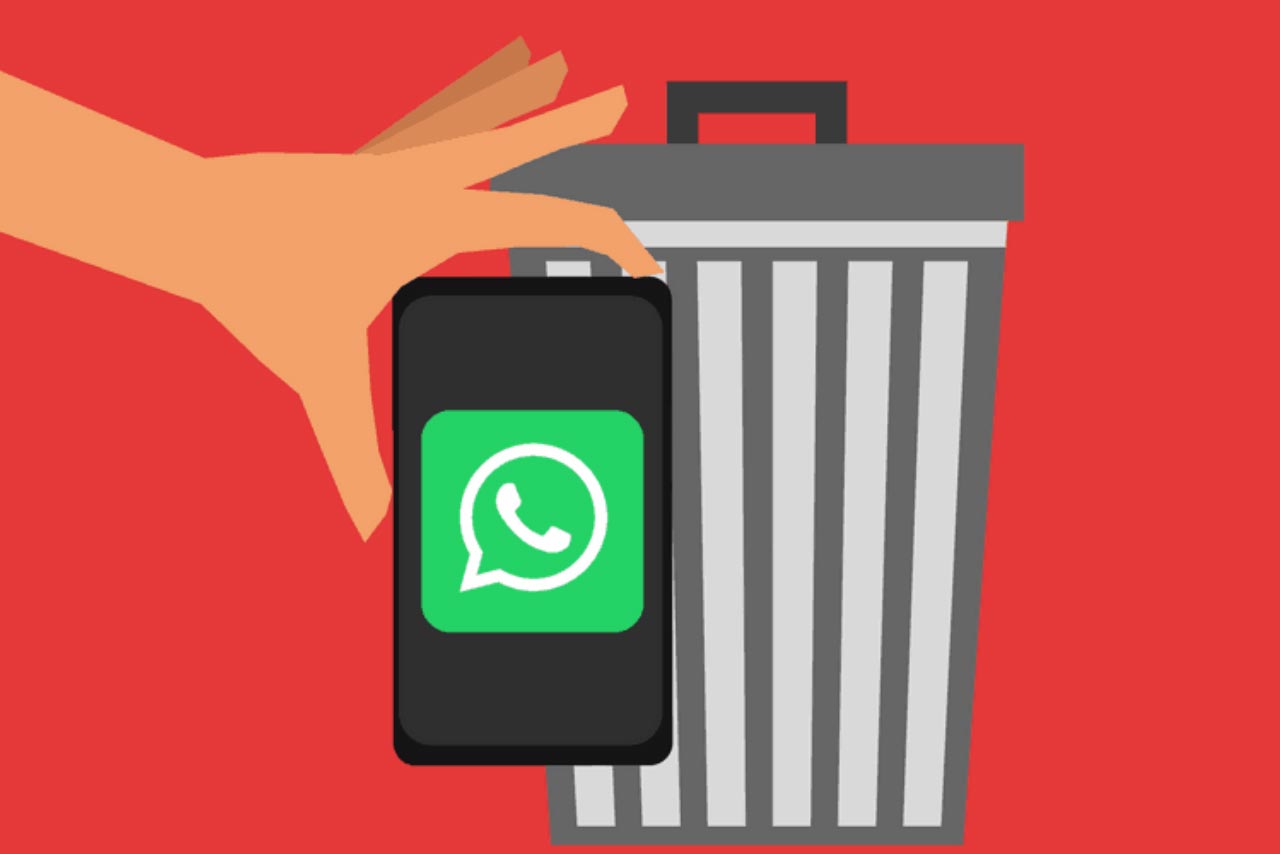 حذف اکانت واتساپ در اندروید و iOS